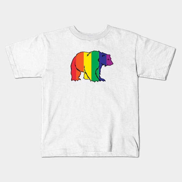 Gay Pride Shirt. Pride March LGBTQ T Shirt. Cool Gay Bear Kids T-Shirt by teemaniac